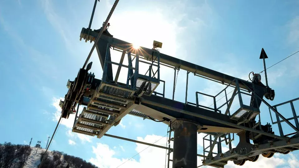 PowerBully track carriers in use for ski resort maintenance