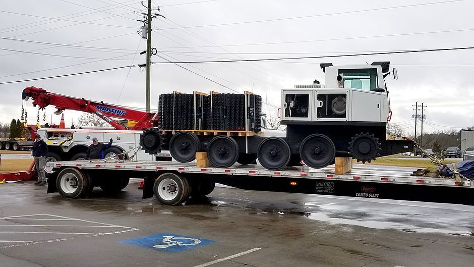 PowerBully delivers several 18T track carriers to an upfitter in the United States