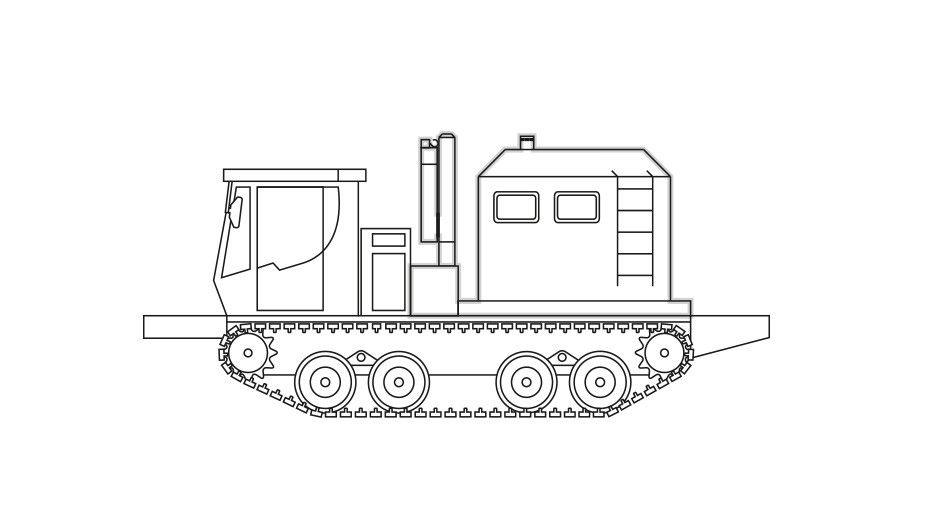 PowerBully 18T: track carrier for welding tents